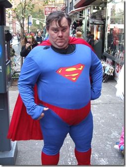 Superman Not What He Used To Be. NYC Halloween Parade Superman Funny, Funny Superman, Chef Photography, Nyc Halloween, Gay Costume, Superman Costumes, Halloween Parade, Superman Comic, Funny Reaction