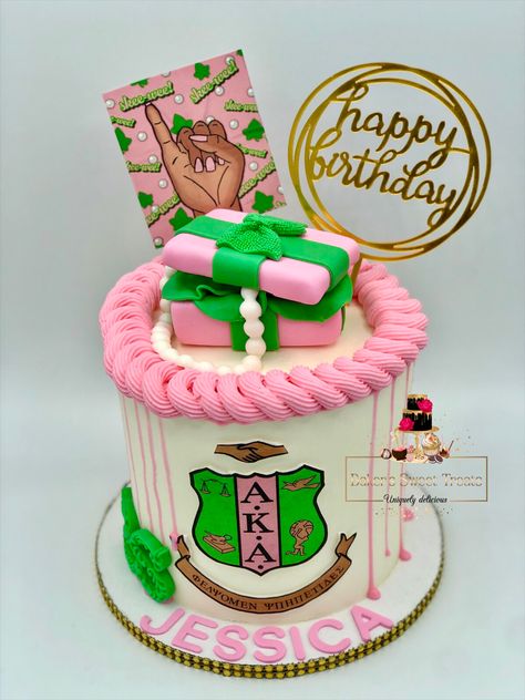 Aka Cake Ideas, Aka Apparel, Greek Party, Birthday Cake Cake, Greek Paraphernalia, Skee Wee, Cake Birthday Cake, Divine 9, Aka Sorority