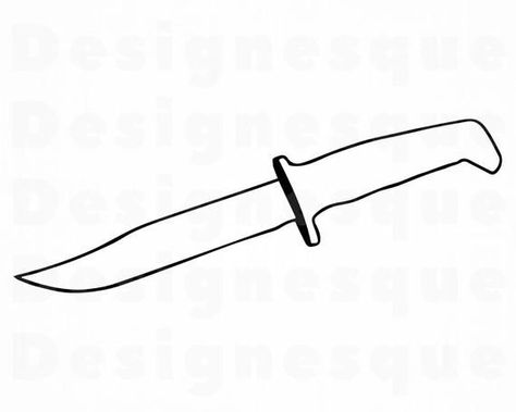 Knife Outline, Knife Clipart, Screaming Drawing, Unicorn Tattoo Designs, Stick And Poke Ideas, Military Knife, Sewing Clipart, Unicorn Tattoo, Knife Drawing