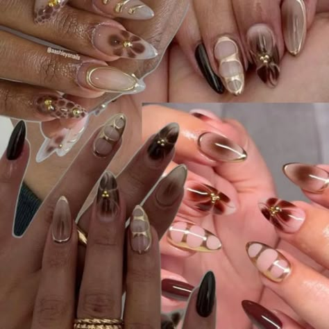 2025 Color of The Year: Mocha Mousse some nails inspo to get ready for 2025 🎆🍾 ꢾ୧ press ons available ꢾ୧ gelx by appointment only ꢾ୧ dm to book #explore #nails #gelxnail #pressonnails 2025 Color Of The Year Nails, Mocha Color Nails, Mocha Mousse Nail, Mocha Mouse Nails, Mocha Mousse Nail Ideas, Mocha Nail Color, Mocha Mousse Nails, Mocha Nails Design, Mocha Brown Nails