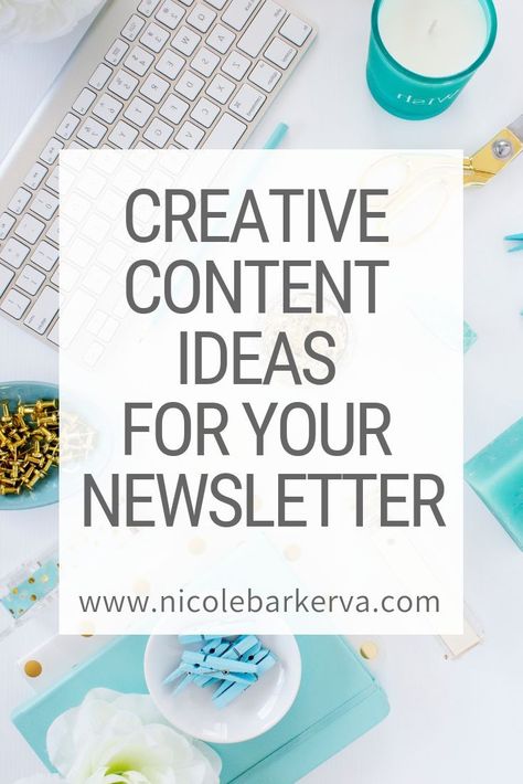 Newsletter Content Ideas, Newsletter Content, Creative Content Ideas, Newsletter Ideas, What To Write About, News Letter, Business Newsletter, Email Marketing Newsletter, Newsletter Template