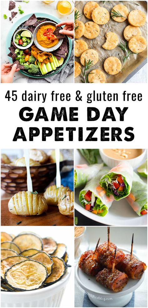 Gluten Free Dairy Free Appetizers, Appetizers Gluten Free, Gluten Free Super Bowl, Gluten Free Party Food, Gluten Free Party, Dairy Free Appetizers, Game Day Recipes, Dairy Free Snacks, Fingerfood Party