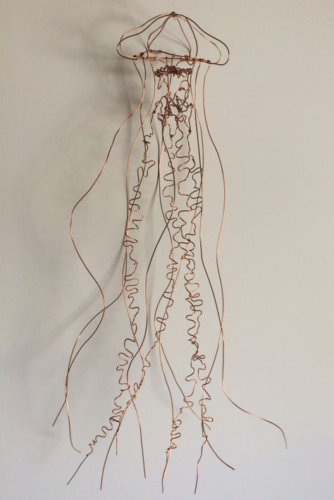 Line Sculpture, Scandinavian Home Design, Cosy Interior, Wire Art Sculpture, Jellyfish Art, Art Wire, Sculpture Projects, Home Design Ideas, Interior Stylist