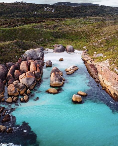 Hobart Australia, Western Australia Travel, Things To Do In Australia, Australia Bucket List, Australia Landscape, Elephant Rock, Sea Scapes, Beach Destinations, Blue Nature