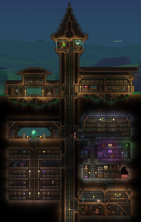 Terraria Design Ideas, House Ideas Terraria, Terraria Workshop, Terraria Relic Room, Terraria Houses Ideas, Terraria Building Ideas, Terraria Room Ideas, Terraria Crafting Room, Terraria Base Design