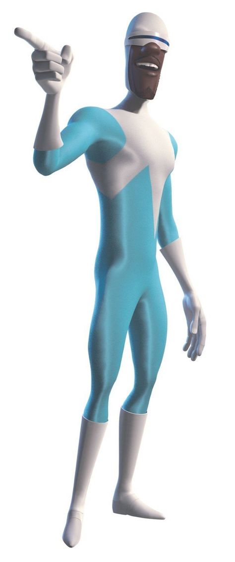 Blue Characters Cartoon, Frozone Incredibles, Frozone Costume, Sports Day Outfit, Guy Cartoon, The Incredibles 2004, Mr Incredible, Super Suit, Black Guy