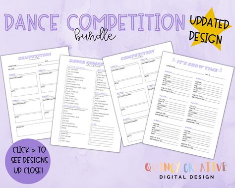 Excited to share the latest addition to my #etsy shop: Dance Competition Checklist Bundle Purple/ Dance Performance Checklist/ Dance Team Checklist/ PRINTABLE https://etsy.me/3oLTgIp #dancer #danceteacher #dancecompetition #dancemom #dancechecklist #competitionlist #da Dance Competition Checklist, Dance Activities, Team Snacks, Dance Camp, Checklist Printable, Team Coaching, Record Keeping, Dance Teacher, Tiny Dancer