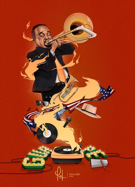 Salsa Musica, Latino Music, Puerto Rican Music, Willie Colon, Musica Salsa, Celebrity Artwork, Puerto Rico History, Salsa Music, Puerto Rican Culture