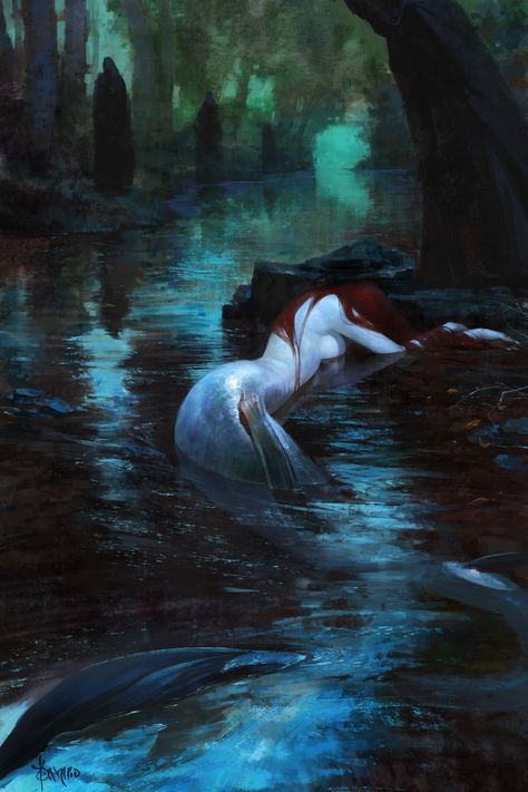 ArtStation - Notifications Dark Mermaid Aesthetic, Evil Mermaids, Mode Poses, Dark Mermaid, Mermaid Artwork, Fantasy Mermaids, Siren Mermaid, Water Nymphs, Mermaid Aesthetic