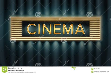 Illuminated Cinema Signboard Stock Vector - Illustration of background, blue: 91270142 Cinema Signboard, Background Blue, Background Illustration, Dark Background, Front View, Dark Backgrounds, Broadway, Stock Illustration, Stock Vector