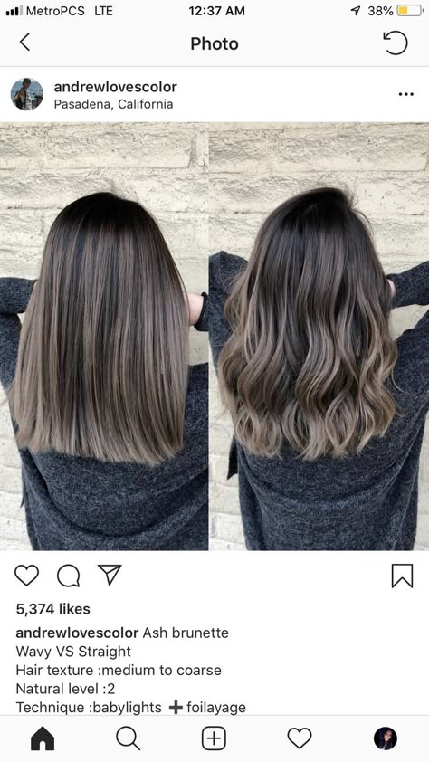 Hair Inspo Balayage, Color Balayage Hair, Ash Brown Hair Balayage, Balayage Straight Hair, Balayage Straight, Brown Straight Hair, Black Hair Balayage, Ash Hair, Ash Hair Color