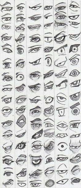 Muitos olhos famosos para referência Anime Eyes Drawing Reference, Mata Manga, Ako Kresliť, Anime Study, Eye Reference, 얼굴 드로잉, Eye Drawing Tutorials, Draw Eyes, Drawing Hands