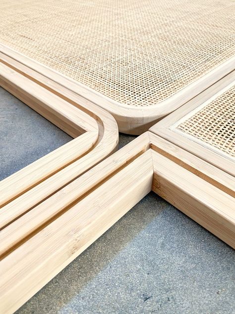 Rattan Cane Webbing Installation | House of Bamboo How To Install Cane Webbing, Rattan Texture Seamless, Cane Ceiling, Rattan Screen, Casa Miami, Round Gazebo, Diy Rattan, Rattan Door, Bamboo Decking