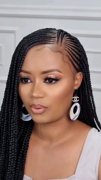 Ghanian Braids Hairstyles, Ghanian Braids, Ghanian Lines Hairstyles Latest, Ghanian Lines, Lines Hairstyles, Latest Hair Braids, Hairstyles For Black Women Cornrows, Black Women Cornrows, Women Cornrows