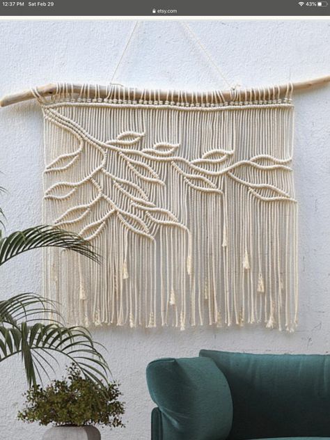 Modern Macrame Patterns, Come Intrecciare, Simpul Makrame, Pola Macrame, Hantverk Diy, Macrame Wall Hanging Tutorial, Macrame Wall Hanger, Plant Hanger Macrame, Macrame Plant Hanger Patterns