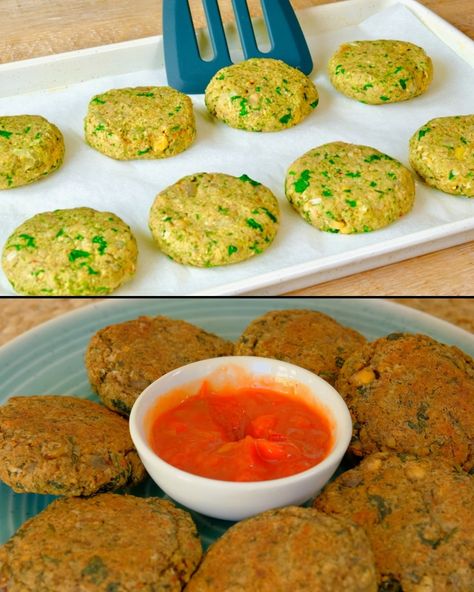 This easy and incredibly delicious Chickpea Patties Recipe was passed down from my grandmother and is perfect for lunch or dinner! These patties are high in protein, packed with flavor, ... Read more Chic Peas, Chickpea Patties, Gluten Free Bread Crumbs, Patties Recipe, Vegetable Casserole, Light Snacks, Crispy Potatoes, My Grandmother, Vegan Diet