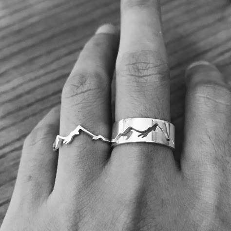 His And Hers Ring, خواتم خطوبة, Wedding Rings Sets His And Hers, Matching Promise Rings, Cute Promise Rings, Couple Ring Design, Couples Jewelry, Rings For Couples, Promise Ring Set