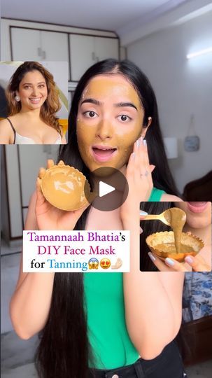 931K views · 22K reactions | Tamannaah Bhatia’s DIY Face Mask/Scrub to Remove Tanning & get bright, soft, Glowing Skin 🤌🏻😱❤️

SOO i saw this video long back on Youtube and I definitely wanted to try it out, here you go guys, my skin definitely felt softer, glowy and WAYY more brighter than it actually was!✅

Ingredients-
1 tsp Chandan Powder
1 tsp Coffee
2 tbsp Honey (or more if required) 

P.S. You can use this mask on your body too for that natural skin exfoliation, use it twice a week for best results! Also, this can be used as a scrub too, just don’t massage it too harshly, but with very gentle hands✨

Let me know the results after you try it out🤌🏻
And don’t forget to show all your love❤️

#homemadefacemask #diyfacescrub #diybodyscrub #tamannahbhatia #tamannahskincare #tanning #di Tanning Remedies, Natural Skin Exfoliator, Diy Face Scrub, Tan Removal, Brightening Mask, Diy Body Scrub, Body Mask, Tan Face, Homemade Face Masks