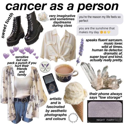 Cancerian Aesthetic Outfit, Cancerian Aesthetic Outfits, Cancerian Woman, Zodiac Clothes, Nerd Outfits, In Conclusion, Aesthetic Memes, Niche Memes, Zodiac Sign Traits