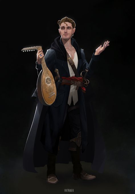 ArtStation - Yndorith Chronicles: Taerith Naemern, Josephine Chang Half Elf Bard, Npc Ideas, Tik Tok Videos Funny, Half Elf, Heroic Fantasy, Tik Tok Videos, Male Character, Dungeons And Dragons Characters, Dungeons And Dragons Homebrew