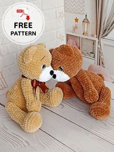 Classic And Easy Free Crochet Teddy Bear Pattern Free Crochet Teddy Bear, Joining Yarn Crochet, Crochet Teddy Bear Pattern Free, Teddy Bear Patterns Free, Bear Patterns Free, Teddy Bear Sewing Pattern, Crochet Bear Patterns, Crochet Teddy Bear Pattern, Crochet Cow