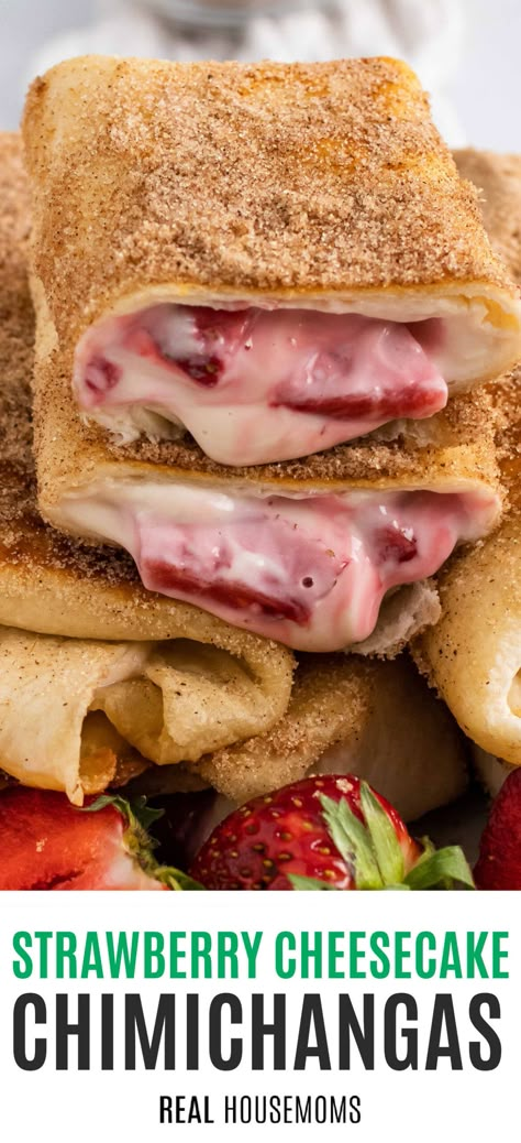 Strawberry Cheesecake Chimichangas Recipe, Strawberry Cheesecake Tacos, Cheesecake Chimichangas Recipe, Cheesecake Chimichangas, Strawberry Cheesecake Chimichangas, Blackstone Meals, Dessert Tacos, Cheesecake Tacos, Outdoor Griddle Recipes