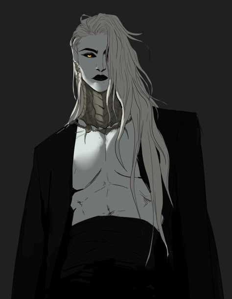 BanishedPotato on Twitter: "Felt like doing some demi.… " Banished Shadow, Vampire Art, Character Inspo, White Hair, Character Designs, Character Ideas, Character Design Inspiration, In The Dark, Character Inspiration