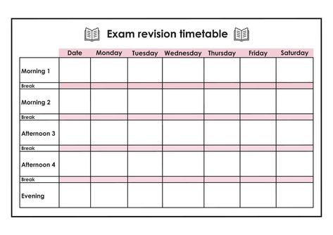 Exam revision timetable printablebudgetplanner #planner2024gratis Study Revision Timetable, Exam Datesheet Aesthetic, Revision Timetable Aesthetic, Study Timetable Printable, Exam Revision Timetable, Exam Study Timetable, Time Table For Studying Template, Study Timetable Ideas For Exams, Exam Revision Planner