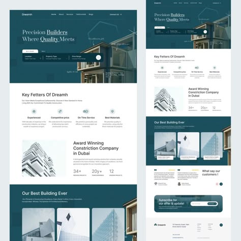 Explore Our Latest Real Estate Website Design - Share Your Thoughts with Us! - We recently crafted a sleek website for a real estate company, focusing on a modern, dynamic aesthetic with smooth animations and a clean layout💥 ~ ~ Check our profile for more design tips tricks and cool stuff! ~ ~ #Design #dreamhome #realestate #RealEstateDesign #realators#constraction #miami #florid #websitedesigners #mockupdesign #landingpagedesign #landingpages #uidesign #ui #uxdesign #ux #USA #usadesigner #no... Webpage Design Layout, Dynamic Aesthetic, Inmobiliaria Ideas, Real Estate Website Design, Website Layouts, Real Estate Site, Pages Design, Real Estates Design, Ui Design Website