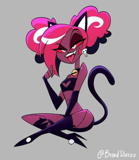 Velvette Hazbin Hotel, Stella Art, Hotel Trivago, Monster Hotel, Helluva Boss And Hazbin Hotel, Demon Girl, Female Cartoon, Vivziepop Hazbin Hotel, Hazbin Hotel And Helluva Boss