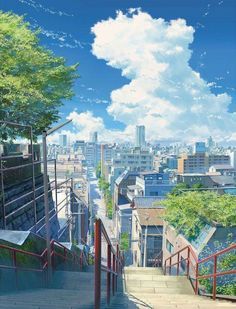 Kimi no na wa  Kimi no na wa Tokyo Anime, Anime Places, Anime City, Japon Illustration, Anime Backgrounds Wallpapers, Anime Scenery Wallpaper, Art Anime, City Art, Scenery Wallpaper