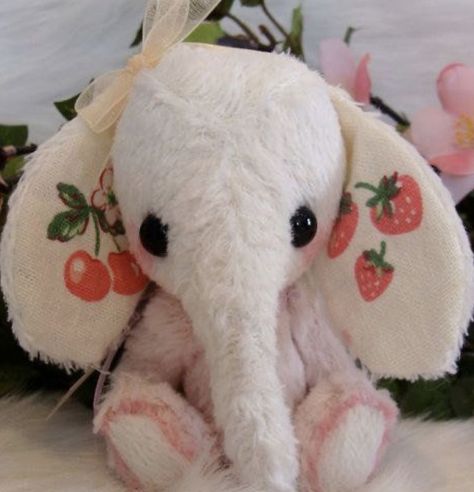 Miniature Artist, Pink Shabby Chic, Girls Gift, Baby Nursery, Stuffed Animals, Stuffed Animal, Shabby Chic, Elephant, Nursery