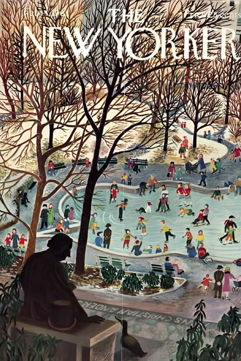 The Best Winter New Yorker Magazine Covers New Yorker Magazine Covers, The New Yorker Covers, New Yorker Cover, The New Yorker Magazine, New Yorker Magazine, New Yorker Covers, Vintage Magazine Covers, Harry Potter Crafts, Ice Rink