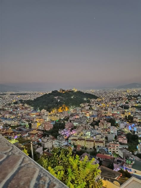 Kathmandu Valley at Night Nepal Beautiful Places, Kathmandu Nepal Aesthetic, Kathmandu Photography, Kathmandu Aesthetic, Nepal Places, Nepal Aesthetic, Nepal Nature, Katmandu Nepal, Nepal Photography