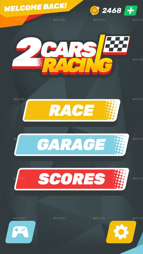 Game Assets for 2 Cars Racing #Assets, #Game, #Racing, #Cars Word Games For Kids, Ui Buttons, Car Ui, Graphics Game, Car Game, Game Gui, Cars Racing, Button Game, Match Game