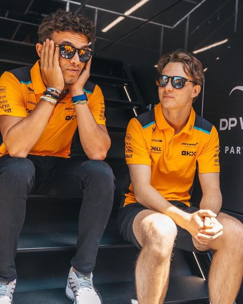 Lando And Oscar, F1 Artwork, Mclaren Formula 1, Oscar Piastri, Love My Best Friend, Mclaren F1, Lando Norris, Indy Cars, F1 Drivers