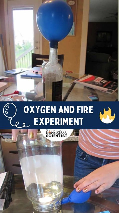 Oxygen and Fire Experiment Fire Experiments For Preschoolers, Preschool Fire Experiment, Fire Science Experiments Kids, Fire Science Experiments, Fire Prevention Week Preschool Science, Fire Experiments For Kids, Fire Experiment, Cardboard Ideas, Fire Kids