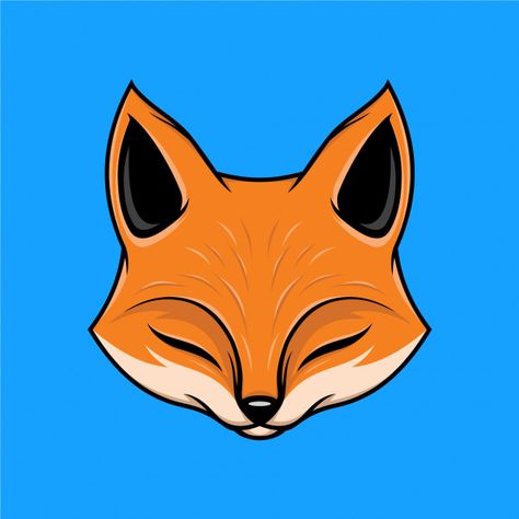 Little fox head illustration | Premium Vector #Freepik #vector Fox Easy Drawing, Fox Face Drawing, Fox Head Drawing, Foxes Drawing, Fox Drawing Tutorial, Fox Drawing Sketches, Arctic Fox Art, James Tattoo, Red Fox Art