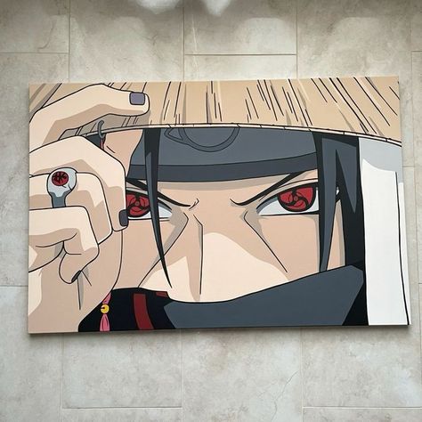 Small Anime Paintings, Anime Canvas Painting, Naruto Painting, Star Wars Painting, Anime Painting, Large Canvas Painting, Best Anime Drawings, Small Canvas Paintings, Anime Drawing Books