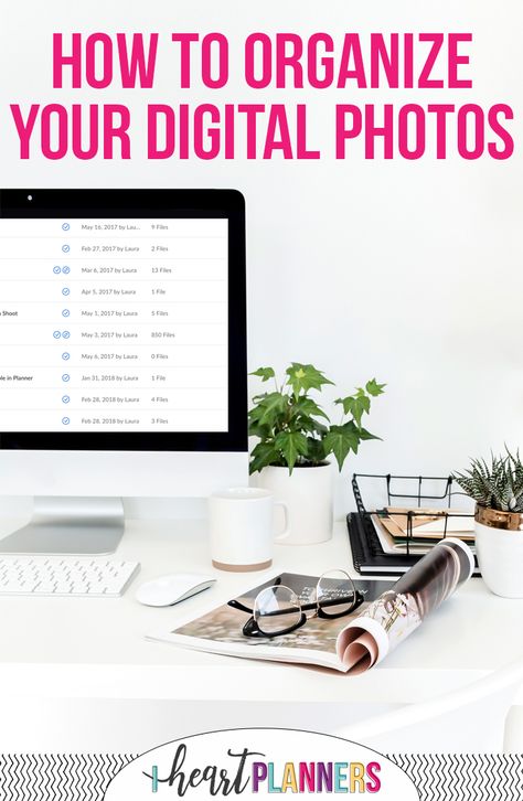 How to Organize Your Digital Photos - iheartplanners.com  #organizing #homeorganizing #photoorganizing Dessert Peaches, Cd Organization, Digital Photo Organization, Organizing Photos, Mac Tips, Project Life App, Photo Organizing, Amazon Photos, Real Photography