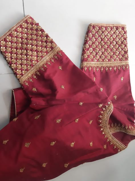 Khat Work Blouse Design, Machi Work Blouse, Marodi Work Blouse, Khatli Work Blouse Design New, Marodi Work, Machi Work, Khatli Work, Zardosi Embroidery, Stylish Kurtis Design