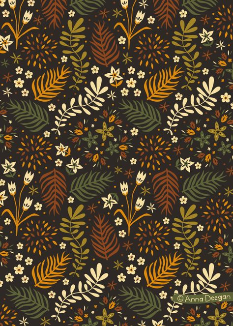 Posca Art, Fall Patterns, Art Et Illustration, For Wallpaper, Pattern Inspiration, Christmas Illustration, Fantasy Illustration, Fall Wallpaper, Surface Pattern Design