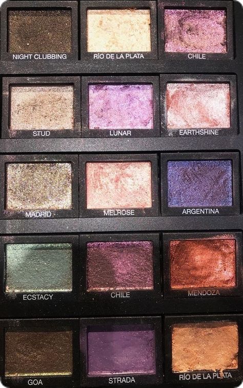 Eye Shadow Aesthetic, Makeup Pallettes, Cassie Ainsworth, Colorful Eyeshadow Palette, Eye Shadow Pallet, Nars Eyeshadow, Pretty Eyeshadow, Makeup Pallets, Makeup Palettes