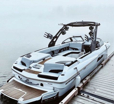 Wake Boat, Nice Boats, Wake Surfing, Water Vehicles, Boat Upholstery, Wakeboard Boats, Small Yachts, Dream Boat, Ski Boats