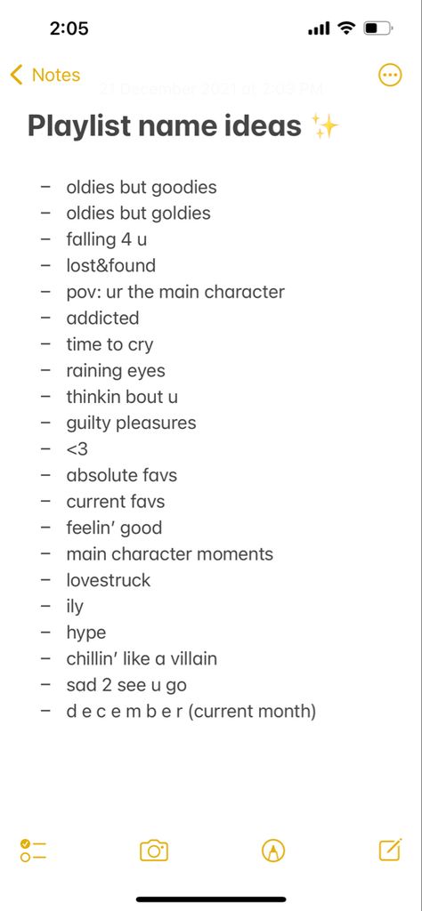 here are some ideas on playlist names :) Playlist For Spotify, Good Mood Playlist Names, Tagalog Playlist Names, Playlist Names For Alternative Music, Spotify Party Playlist Names, Name For Playlist Ideas, What To Name Your Playlist, R&b Playlist Names Ideas, Party Playlist Name Ideas