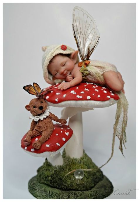 Fairy baby: Fairy Baby, Polymer Clay Fairy, Fairy Art Dolls, Elves And Fairies, Clay Fairies, Fairy Dragon, Fairy Pictures, Fairy Crafts, Clay Baby