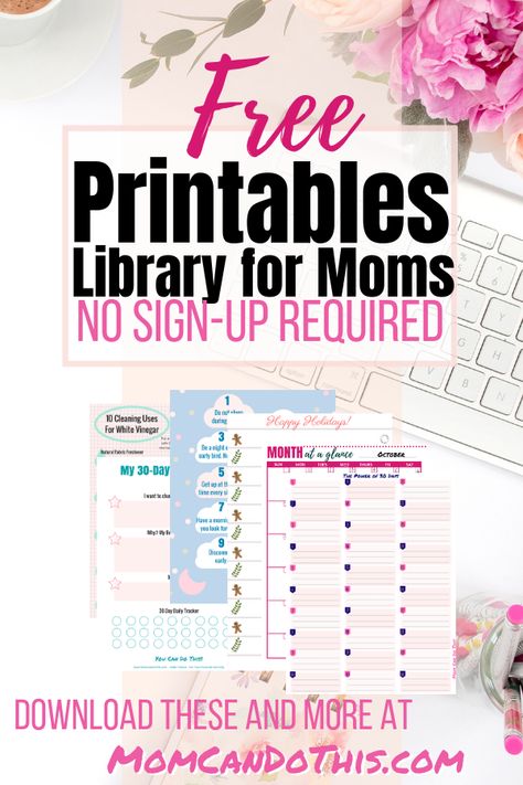 Great free printables for moms! No email address or anything required: download printables for your home instantly. Organizing, homemaking, or planning printables for moms! All free. At Mom Can Do This. Busy Mom Planner Free Printable, Printables For Moms, Stay At Home Mom Planner Free Printable, Free 2024 Printable Planner, Family Binder Free Printables Templates, Home Management Binder Free Printables Templates, 2024 Planner Printable Free, Mom Bucks Printable Free, Home Planner Printables Free