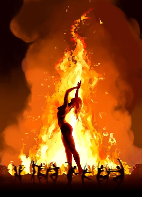 Lava Woman, Fire Goddess, Flame Art, Fire Photography, Fire Art, Beltane, Witch Art, Spiritual Art, Divine Feminine