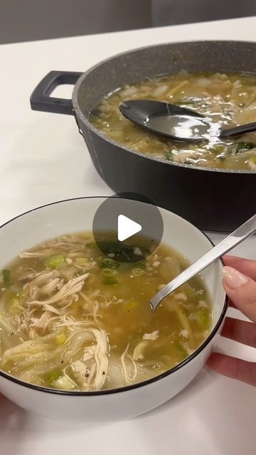 Zoe🫒 on Instagram: "inspired by my mums tinola, this delicious soup is just what u need as we head towards the colder months🫶🏼" Soups To Make When Sick, Easy Broth Soup Recipes, Healing Soup Recipes, Crock Pot Casseroles, Ginger Chicken Soup, Broth Soups, Menstrual Phase, Healing Soup, Laundry Hanger