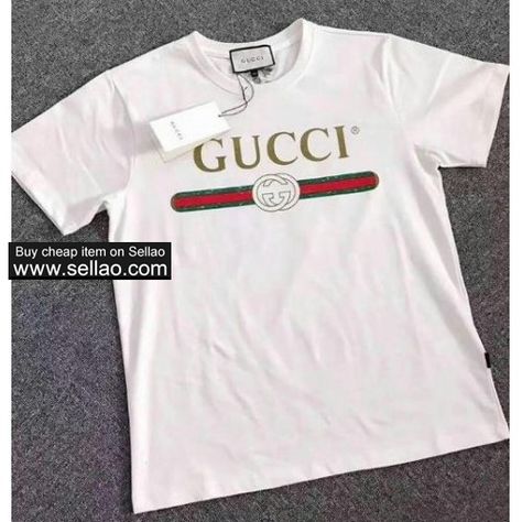 classic gucci men/women t-shirt cotton shirt for 12.99 USD Sale - #1000161356 - Sellao Gucci Sweatshirt, Gucci Shirts, Gucci Shirt, Dress Shoes For Men, Mens Polo T Shirts, Gucci T Shirt, Gucci Mane, Gucci Outfits, Best Shoes For Men